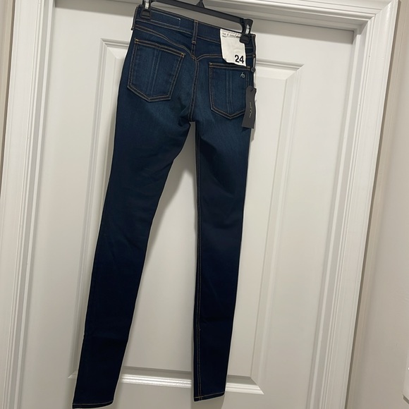 Rag & Bone Skinny Maternity Jeans Bedford NWT Size 24 Pregnancy Denim Pants - Picture 4 of 15